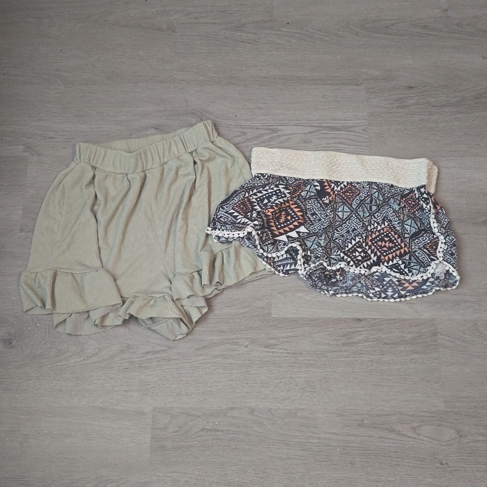 2 pairs of cute shorts perfect to throw on over a swim suit